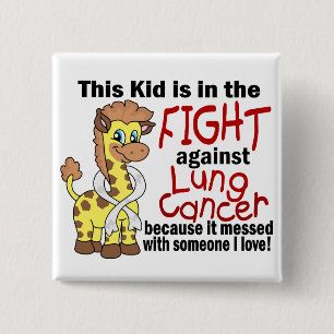 Chapa Cuadrada Niño en la lucha contra cáncer de pulmón