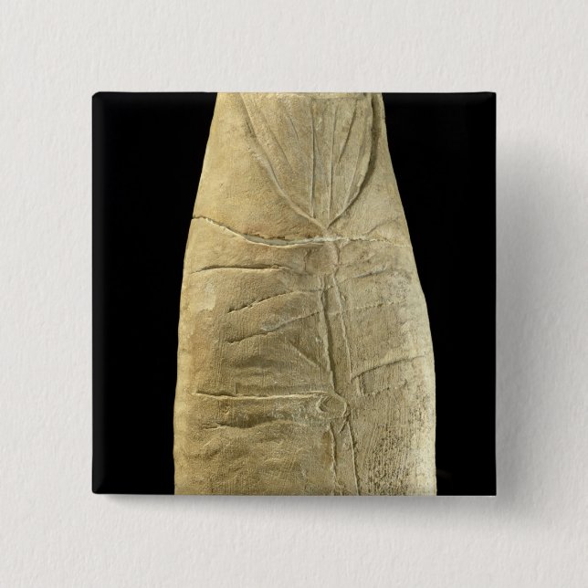 Chapa Cuadrada Niño en ropa swaddling (Anverso)