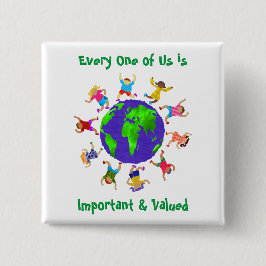 Chapa Cuadrada Niños importantes y valiosos