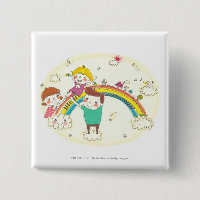 Niños que juegan en el arco iris