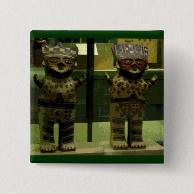 Chapa Cuadrada Niños tribales CB (Anverso)