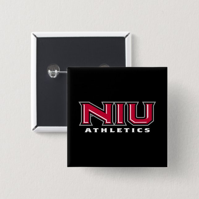 Chapa Cuadrada NIU Athletics (Anverso y reverso)