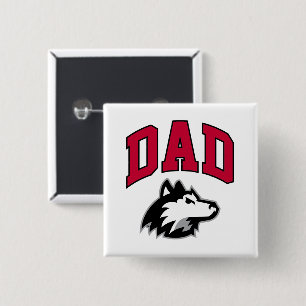 Chapa Cuadrada NIU Huskies Dad