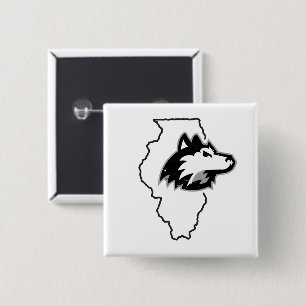 Chapa Cuadrada NIU Huskies Estado Love
