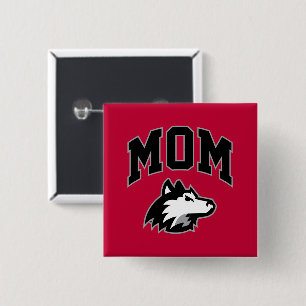 Chapa Cuadrada NIU Huskies Mamá