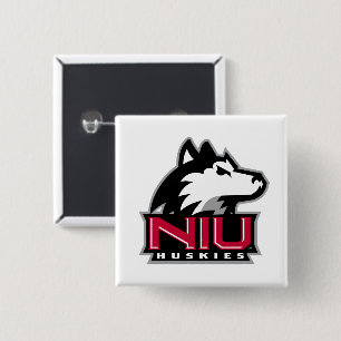 Chapa Cuadrada NIU Huskies Wordmark