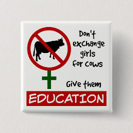 Chapa Cuadrada No cambien Chicas por vacas, denles educación