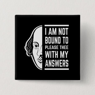 Chapa Cuadrada No Estoy Obligado A Cumplir Con La Cita De Shakesp