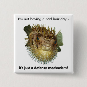 Chapa Cuadrada No estoy teniendo un mún día del pelo -