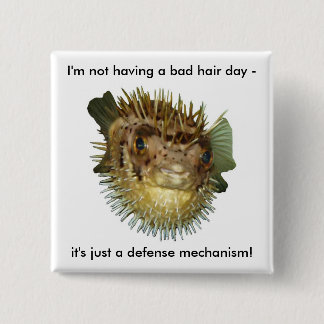 Chapa Cuadrada No estoy teniendo un mún día del pelo -