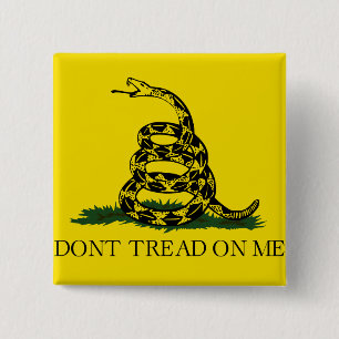 Chapa Cuadrada No me enseñes la bandera de Gadsden