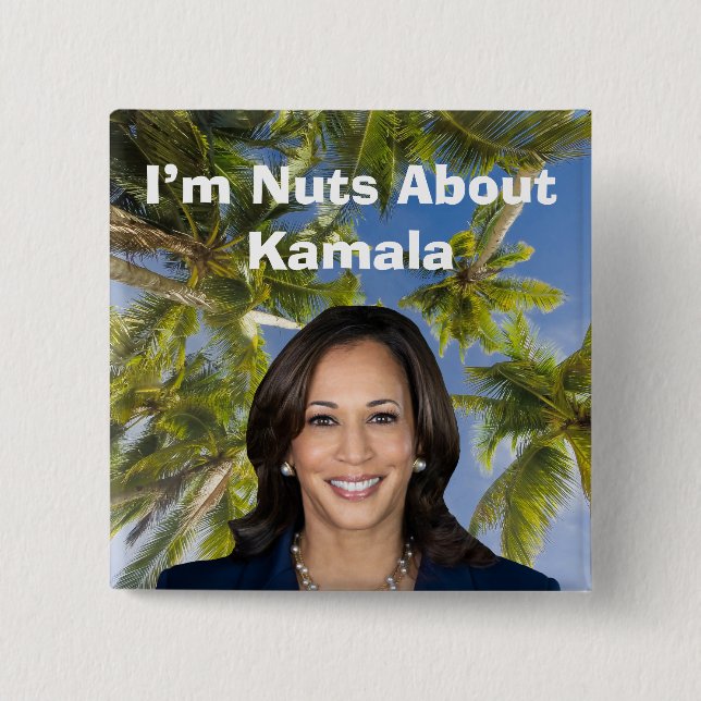 Chapa Cuadrada No me gusta Kamala (Anverso)