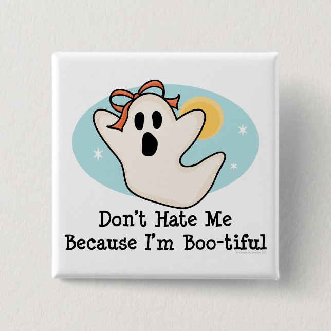 Chapa Cuadrada No me odies porque soy Bootiful Button (Anverso)