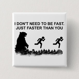 Chapa Cuadrada No necesito ser rápido (Grizzly)