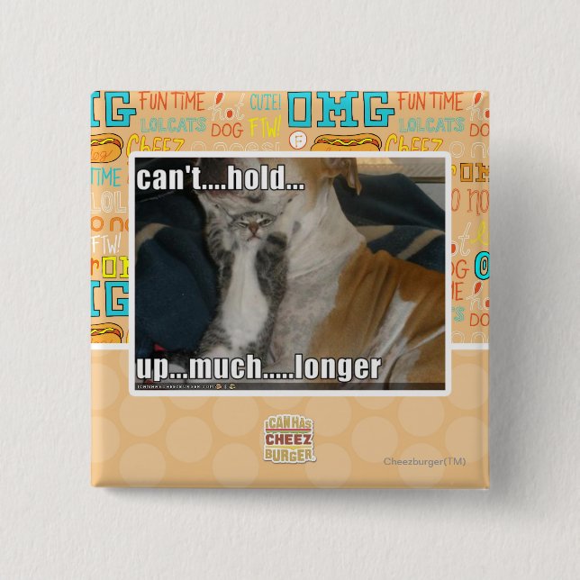 Chapa Cuadrada No puede soportar mucho más de largo (Anverso)