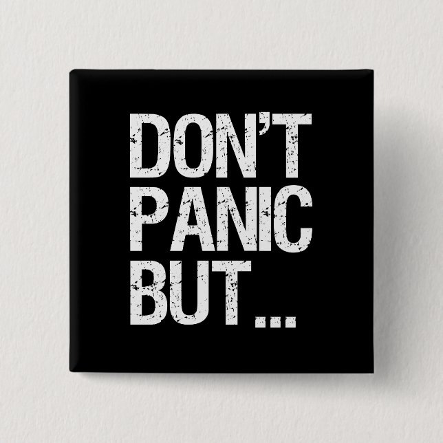 Chapa Cuadrada No se atierre (Anverso)