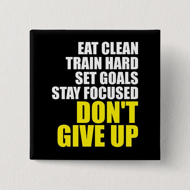 Chapa Cuadrada No se rindan - Motivación del entrenamiento (Anverso)