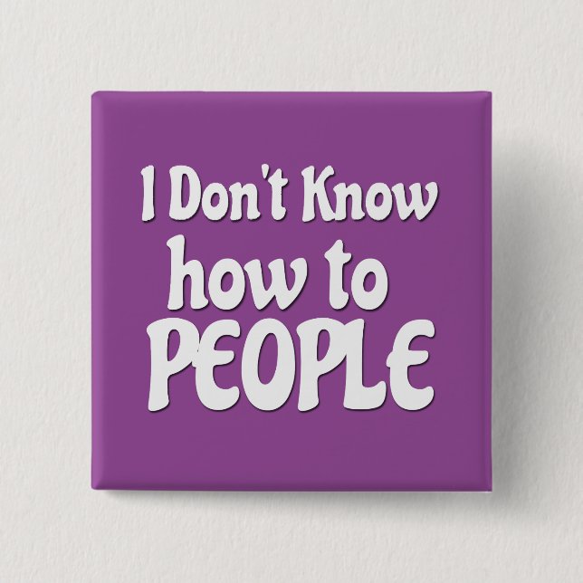 Chapa Cuadrada No sepa a la gente (Anverso)