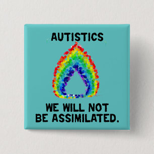 Chapa Cuadrada No seremos botones asimilados