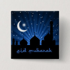 Chapa Cuadrada Noche azul de la Mezquita Eid