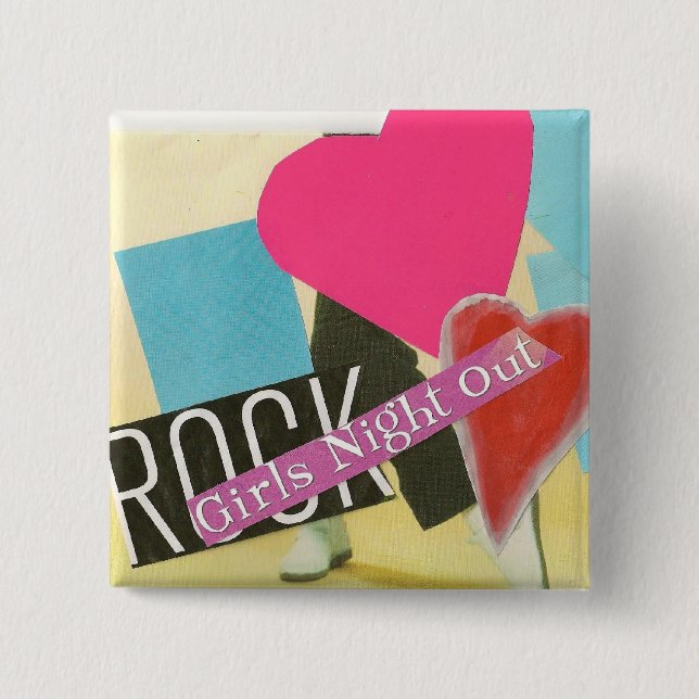 CHAPA CUADRADA NOCHE DE LOS CHICAS HACIA FUERA (Anverso)