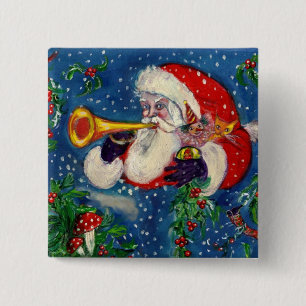 Chapa Cuadrada Noche de Navidades musicales SANTA CLAUS BUGLER