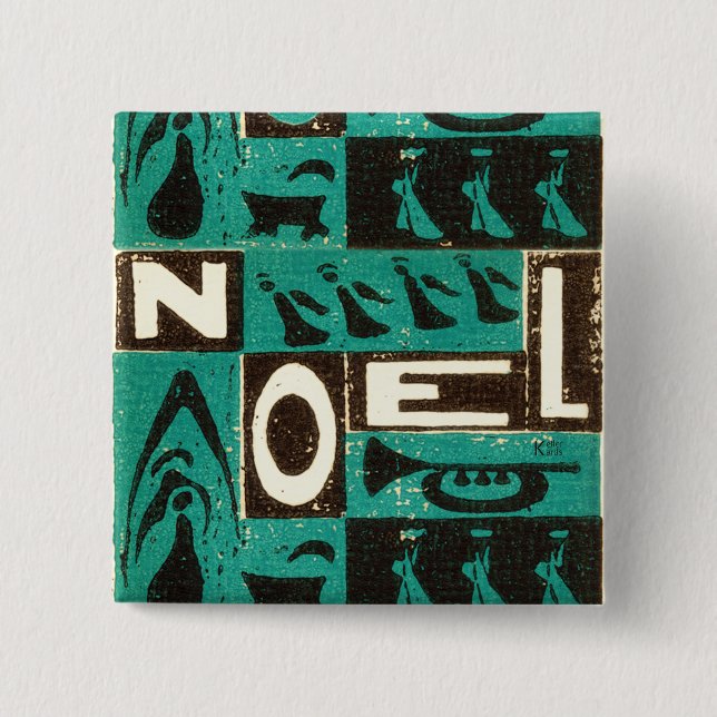Chapa Cuadrada Noel Green (Anverso)