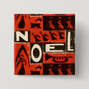 Chapa Cuadrada Noel Red