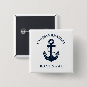Chapa Cuadrada Nombre de barco personalizado e identidad náutica