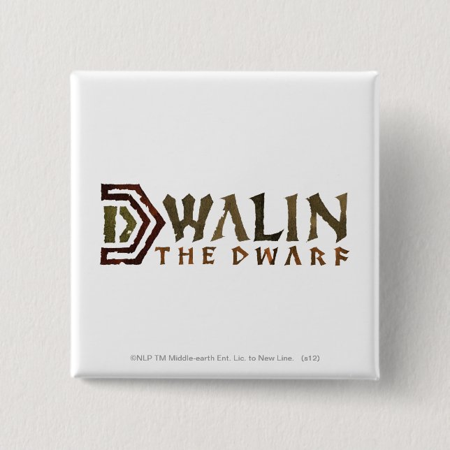 Chapa Cuadrada Nombre de Dwalin (Anverso)