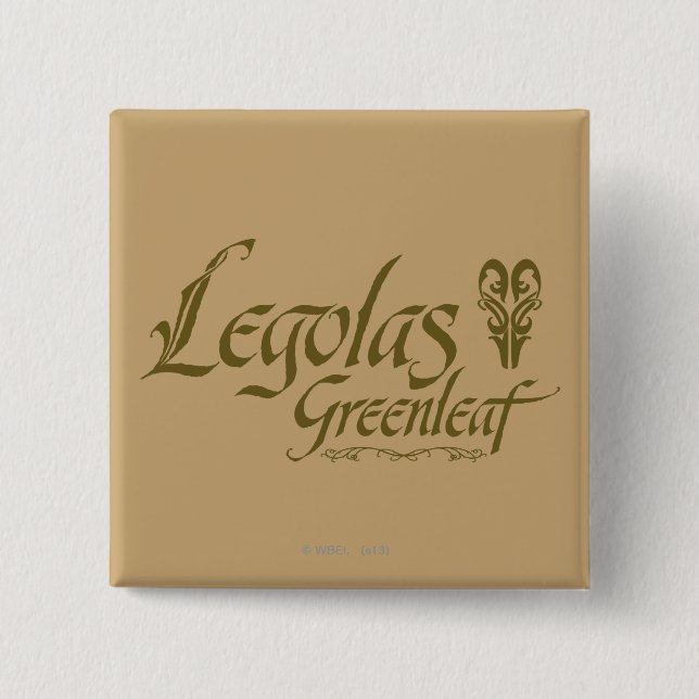 Chapa Cuadrada Nombre de LEGOLAS GREENLEAF™ (Anverso)