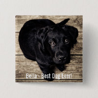 Nombre negro personalizado de la foto del perro