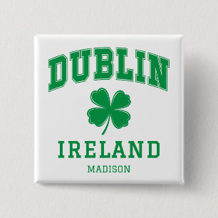Chapa Cuadrada Nombre personalizado Dublín Irlanda