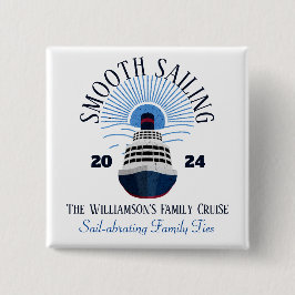 Chapa Cuadrada Nombre y año de vacaciones de crucero coincidente 