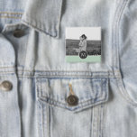 Chapa Cuadrada Nombre y foto personalizados de la Casa de la Mone<br><div class="desc">Nombre y foto personalizados de la Casa de la Moneda minimalista</div>