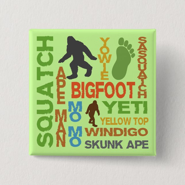 Chapa Cuadrada Nombres para Bigfoot (Anverso)