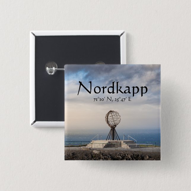 Chapa Cuadrada Nordkapp Noruega (Anverso y reverso)