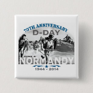 Chapa Cuadrada Normandía 70° Aniversario del Día D