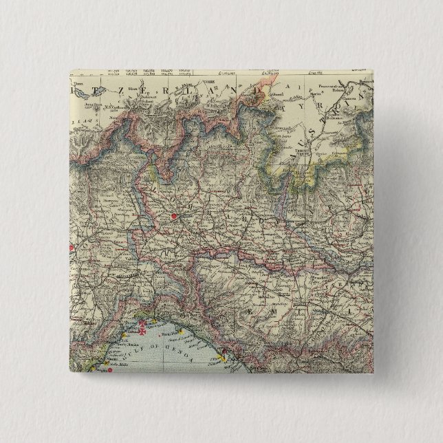 Chapa Cuadrada Norte de Italia (Anverso)