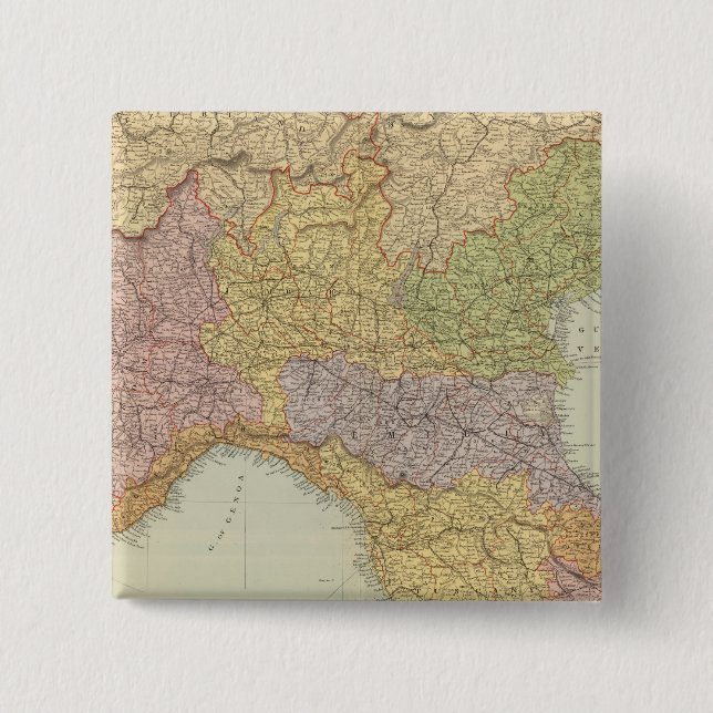 Chapa Cuadrada Norte de Italia 2 (Anverso)