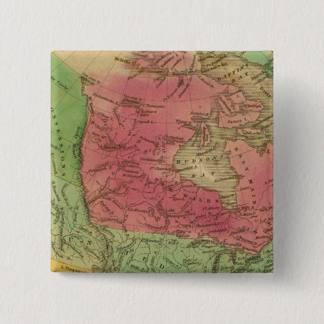 Chapa Cuadrada Norteamérica 9 (Anverso)