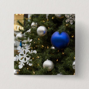 Chapa Cuadrada Norteamérica. Decoraciones del navidad en árbol