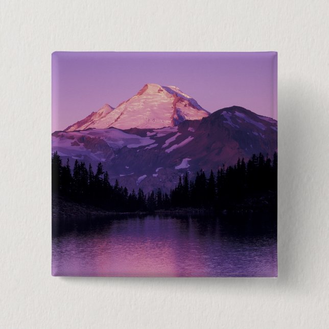 Chapa Cuadrada Norteamérica, Estados Unidos, Washington, Mount Ba (Anverso)