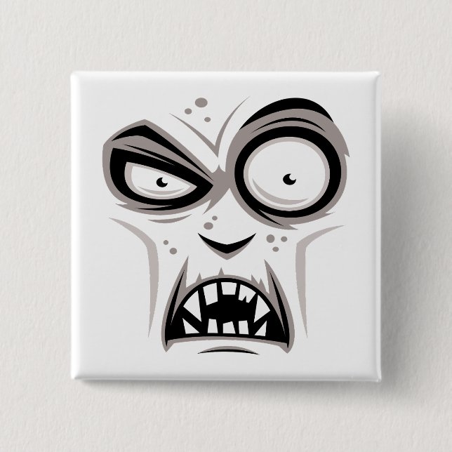 Chapa Cuadrada Nosferatu Vampire Face (Anverso)