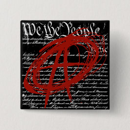 Chapa Cuadrada Nosotros la gente: Anarquía