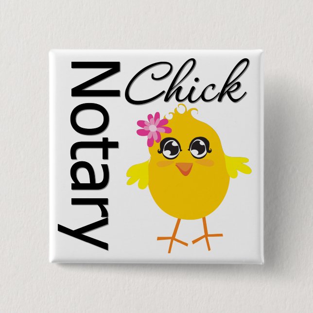 Chapa Cuadrada Notary Chick (Anverso)