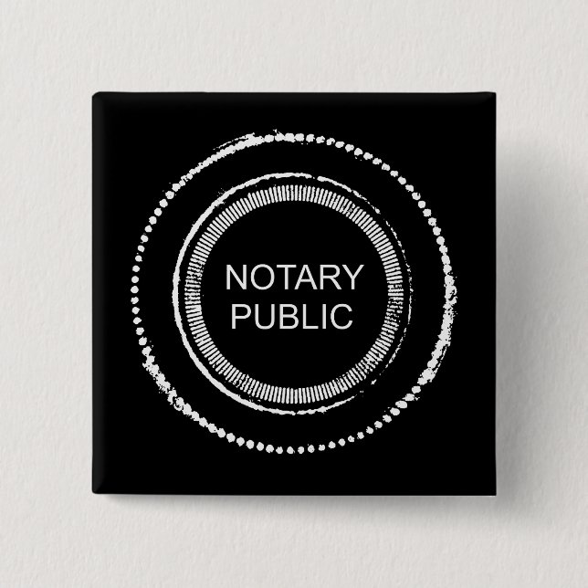 Chapa Cuadrada Notary Public Distressed Round Seal (Anverso)