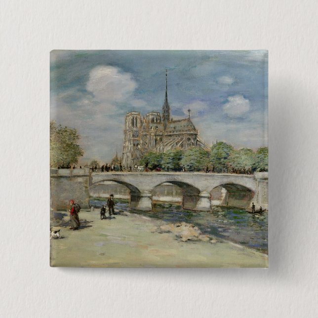 Chapa Cuadrada Notre Dame de Paris, c.1900 (Anverso)