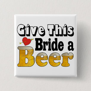 Chapa Cuadrada Novia Cerveza