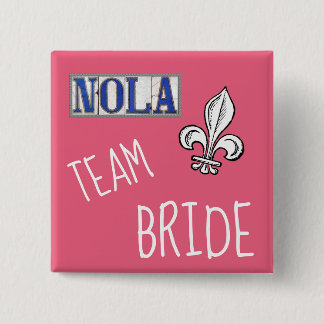Chapa Cuadrada Novia del equipo de NOLA